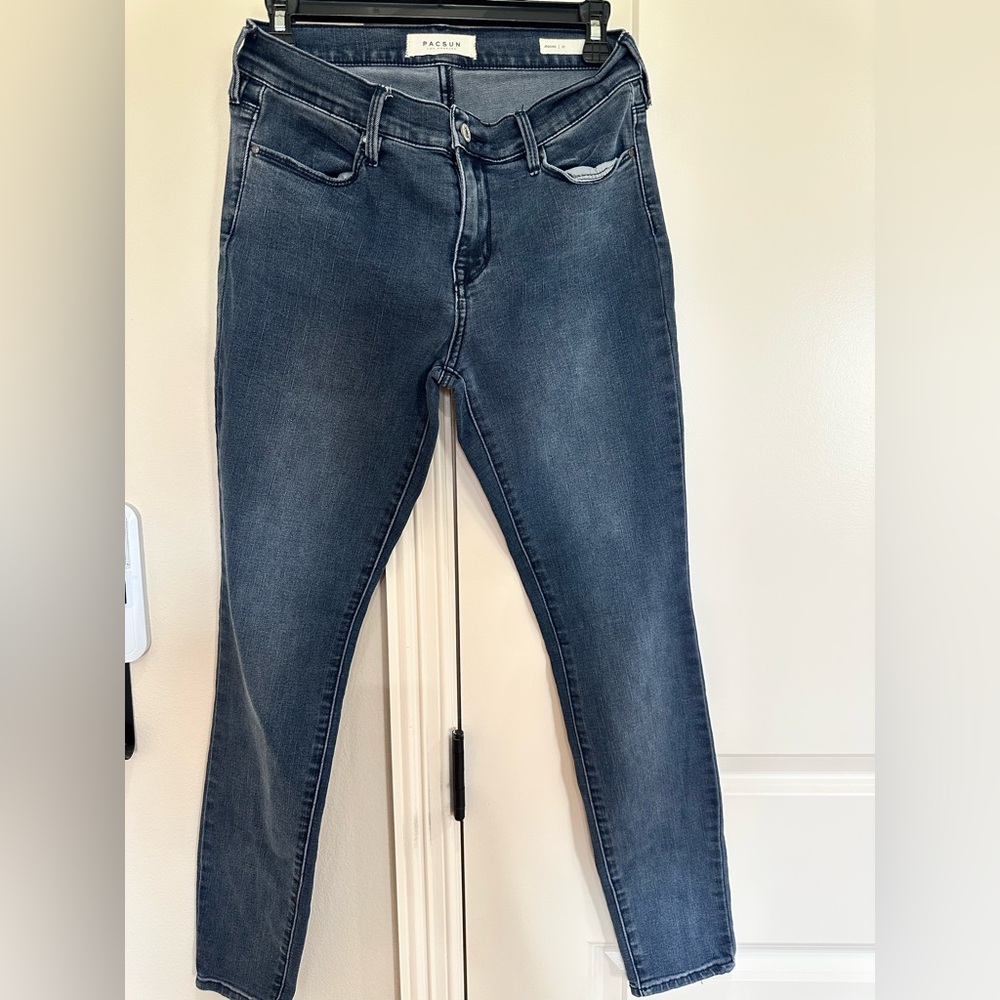 PacSun Blue Skinny Jeans with Stretch Fit